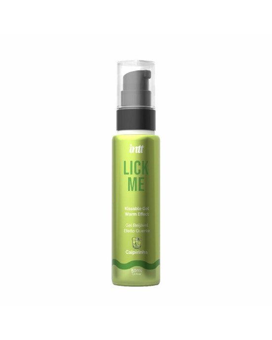 Гель для оральних пестощів з зігрівальним ефектом INTT Lick Me Kissable Gel Caipirinha 50 мл