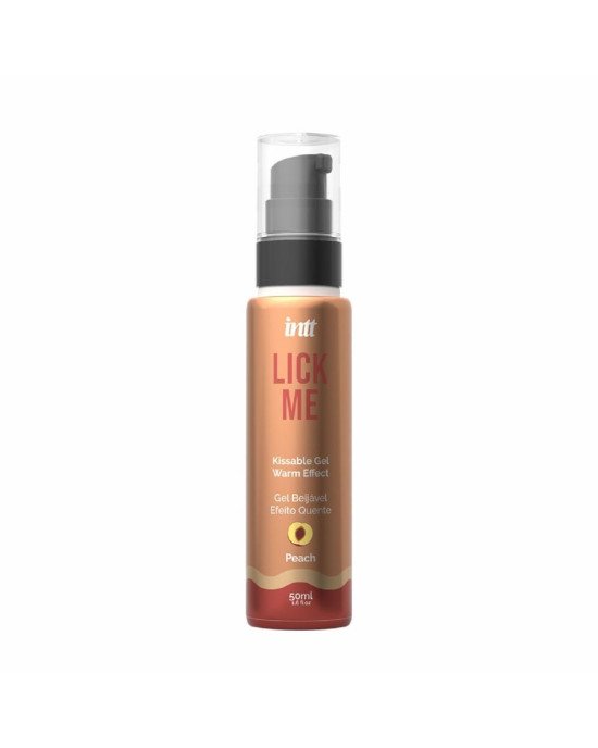 Гель для оральних пестощів з зігрівальним ефектом INTT Lick Me Kissable Gel Peach 50 мл