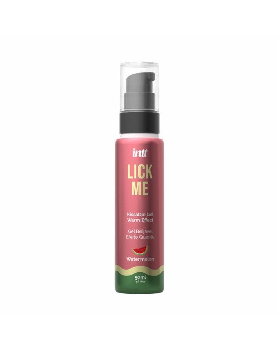 Гель для оральних пестощів з зігрівальним ефектом INTT Lick Me Kissable Gel Watermelon 50 мл