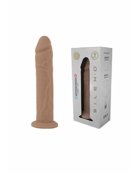 Фалоімітатор SilexD Oscar Flesh (MODEL 2 size 9in) Liquid Silicone підходить для Apollo
