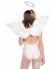 Крила ангела Leg Avenue Marabou Feather Angel Wings, справжнє пір'я Крила ангела Leg Avenue Marabou Feather Angel Wings, справжнє пір'я