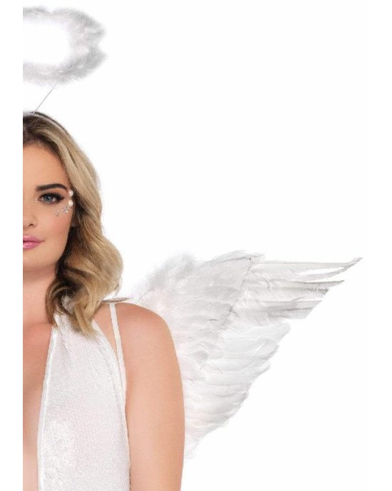 Крила ангела Leg Avenue Marabou Feather Angel Wings, справжнє пір'я Крила ангела Leg Avenue Marabou Feather Angel Wings, справжнє пір'я