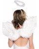 Крила ангела Leg Avenue Marabou Feather Angel Wings, справжнє пір'я Крила ангела Leg Avenue Marabou Feather Angel Wings, справжнє пір'я