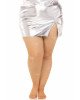 Колготки Leg Avenue Rhinestone micro net tights Plus size Caramel, дрібна сітка, стрази