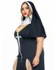 Костюм монашки-грішниці Leg Avenue Sultry Sinner 1X-2X, сукня, головний убір, комір