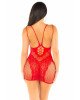 Сукня Leg Avenue Lace and Net Mini Dress with Dual Strap One Size, Red Сукня Leg Avenue Lace and Net Mini Dress with Dual Strap One Size, Red