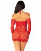 Сукня Leg Avenue Seamless Off The Shoulder Mini Dress One Size, Red