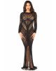 Сукня Leg Avenue Lace and Net Bodycon Gown One Size, Black