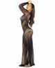 Сукня Leg Avenue Lace and Net Bodycon Gown One Size, Black