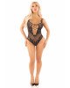 Боді Leg Avenue Rhinestone Net and Lace Bodysuit One Size, Black Боді Leg Avenue Rhinestone Net and Lace Bodysuit One Size, Black