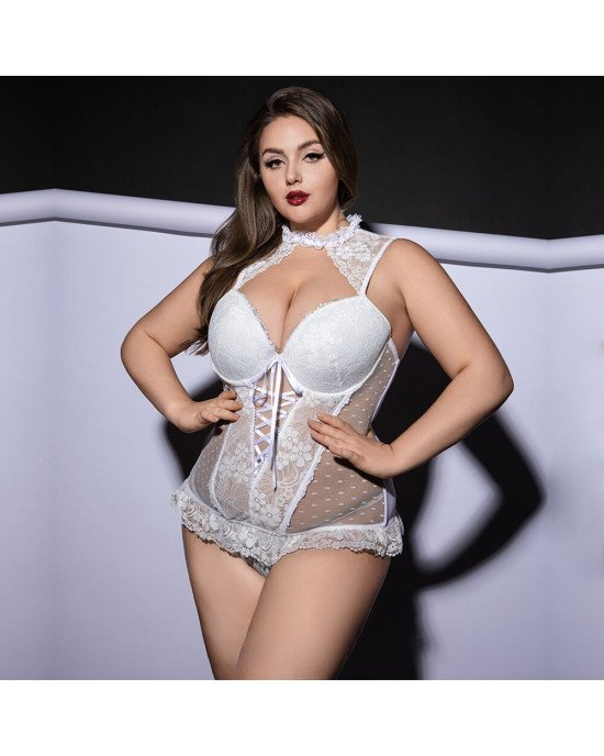 Корсет JSY P61132 White Plus Size Корсет JSY P61132 White Plus Size