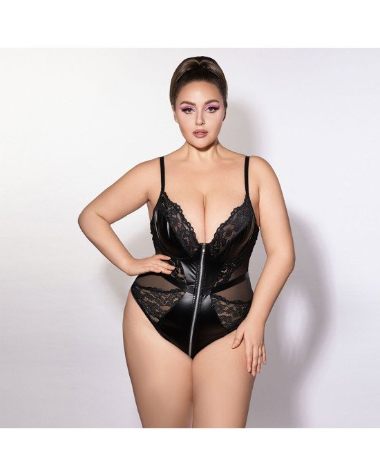 Боді JSY P61153 Black Plus Size Боді JSY P61153 Black Plus Size