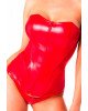 Корсет Noir Handmade F355 Red powerwetlook corset - L