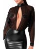 Сукня Noir Handmade F348 Powerwetlook and tulle dress - M