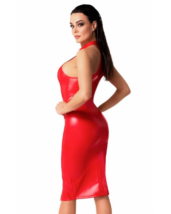 Сукня Noir Handmade F354 Red powerwetlook dress - S Сукня Noir Handmade F354 Red powerwetlook dress - S