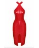 Сукня Noir Handmade F354 Red powerwetlook dress - XXL Сукня Noir Handmade F354 Red powerwetlook dress - XXL