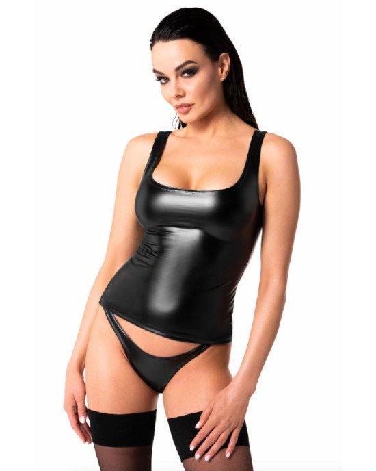 Топ Noir Handmade F346 Powerwetlook top - S Топ Noir Handmade F346 Powerwetlook top - S