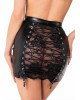 Спідниця Noir Handmade F341 Powerwetlook and lace skirt - M Спідниця Noir Handmade F341 Powerwetlook and lace skirt - M