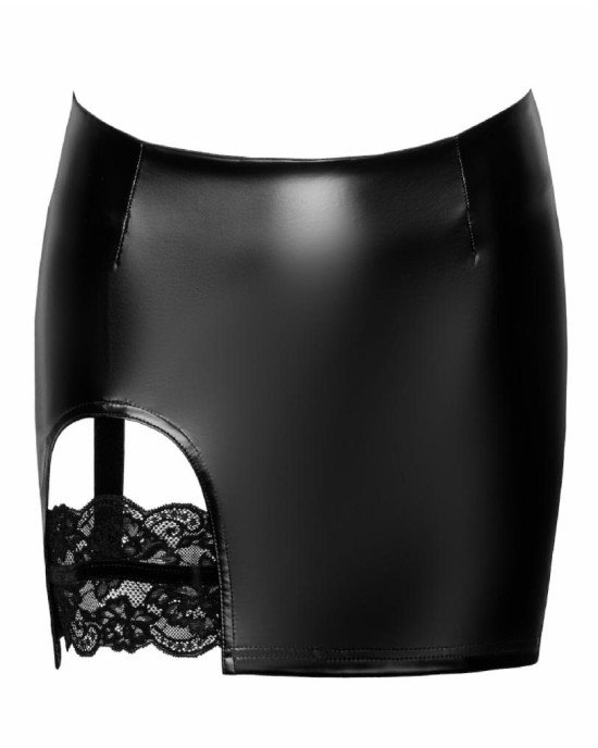 Спідниця Noir Handmade F345 Powerwetlook skirt with garter - L Спідниця Noir Handmade F345 Powerwetlook skirt with garter - L