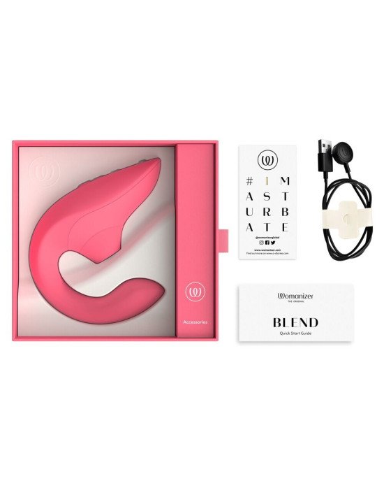 Вакуумний кліторальний стимулятор Womanizer Blend Vibrant Rose