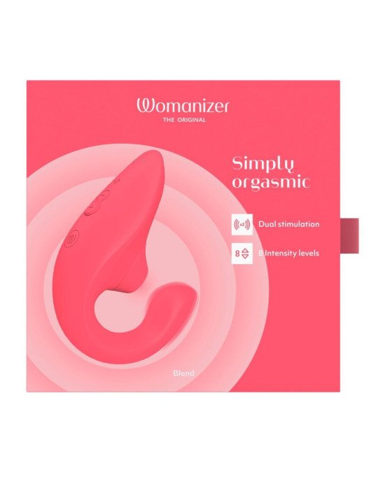 Вакуумний кліторальний стимулятор Womanizer Blend Vibrant Rose