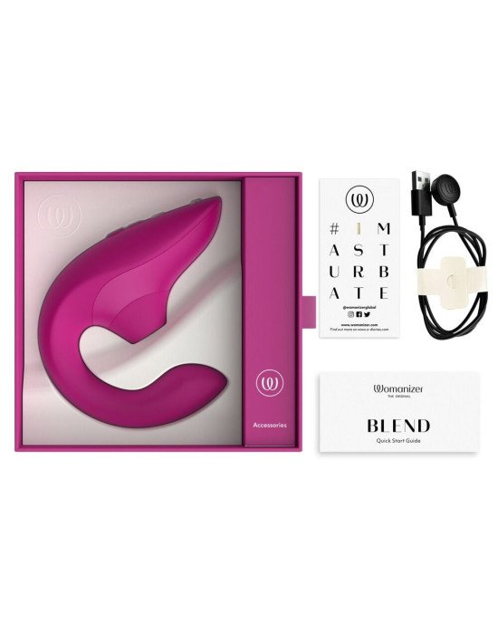 Вакуумний кліторальний стимулятор Womanizer Blend Vibrant Pink Вакуумний кліторальний стимулятор Womanizer Blend Vibrant Pink