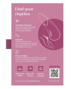Вібратор Womanizer Vibe Dusky Pink