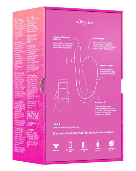 Смарт-віброяйце We-Vibe Jive 2 Electric Pink Смарт-віброяйце We-Vibe Jive 2 Electric Pink