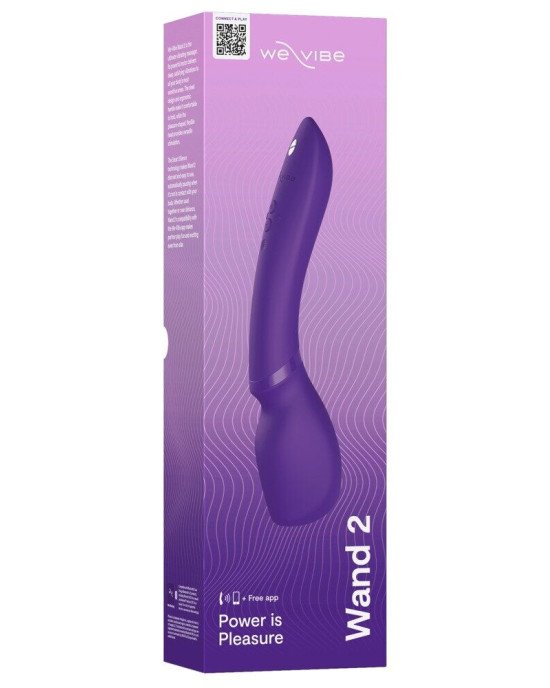 Смарт-вібромасажер We-Vibe Wand 2 Purple, дуже потужний, функція Smart Silence Смарт-вібромасажер We-Vibe Wand 2 Purple, дуже потужний, функція Smart Silence