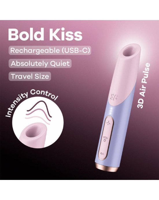 Вакуумний стимулятор Satisfyer Bold Kiss Violet