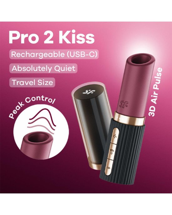 Вакуумний стимулятор Satisfyer Pro 2 Kiss Вакуумний стимулятор Satisfyer Pro 2 Kiss