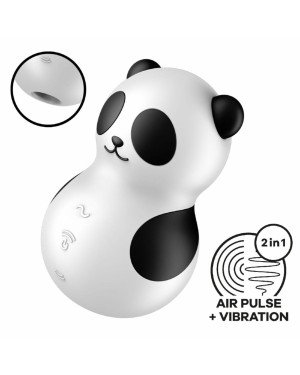 Вакуумний стимулятор з вібрацією Satisfyer Pocket Panda