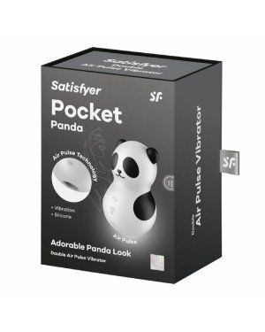 Вакуумний стимулятор з вібрацією Satisfyer Pocket Panda Вакуумний стимулятор з вібрацією Satisfyer Pocket Panda
