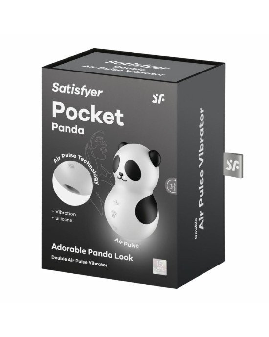 Вакуумний стимулятор з вібрацією Satisfyer Pocket Panda Вакуумний стимулятор з вібрацією Satisfyer Pocket Panda