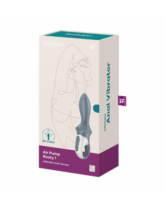 Анальний вібратор Satisfyer Air Pump Booty 1, надувається