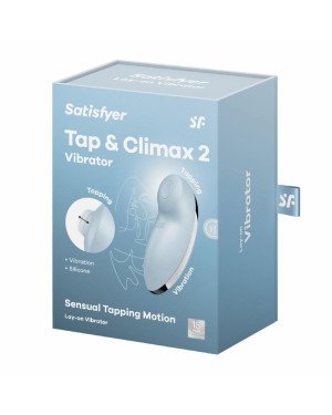 Вібростимулятор-пульсатор Satisfyer Tap & Climax 2 Blue Вібростимулятор-пульсатор Satisfyer Tap & Climax 2 Blue