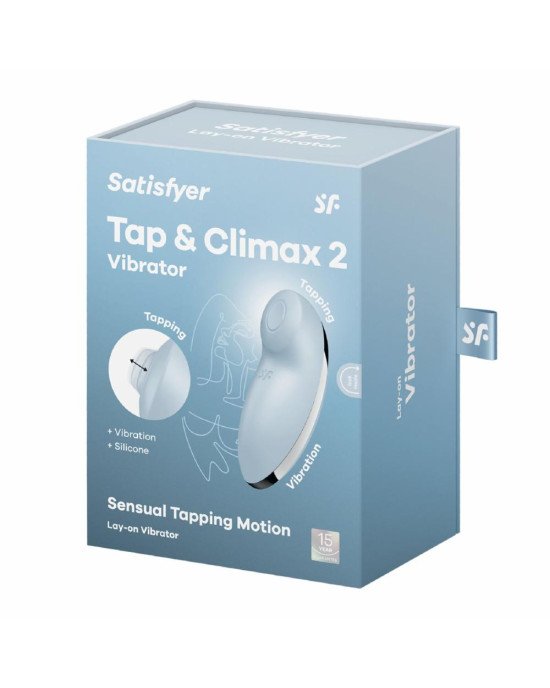 Вібростимулятор-пульсатор Satisfyer Tap & Climax 2 Blue Вібростимулятор-пульсатор Satisfyer Tap & Climax 2 Blue