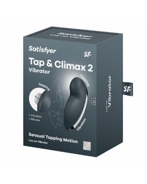 Вібростимулятор-пульсатор Satisfyer Tap & Climax 2 Grey Вібростимулятор-пульсатор Satisfyer Tap & Climax 2 Grey