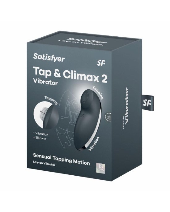 Вібростимулятор-пульсатор Satisfyer Tap & Climax 2 Grey Вібростимулятор-пульсатор Satisfyer Tap & Climax 2 Grey