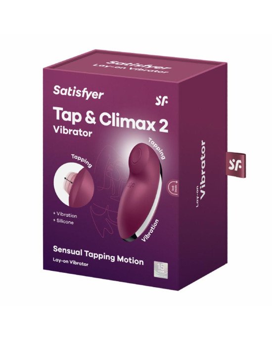Вібростимулятор-пульсатор Satisfyer Tap & Climax 2 Red Вібростимулятор-пульсатор Satisfyer Tap & Climax 2 Red