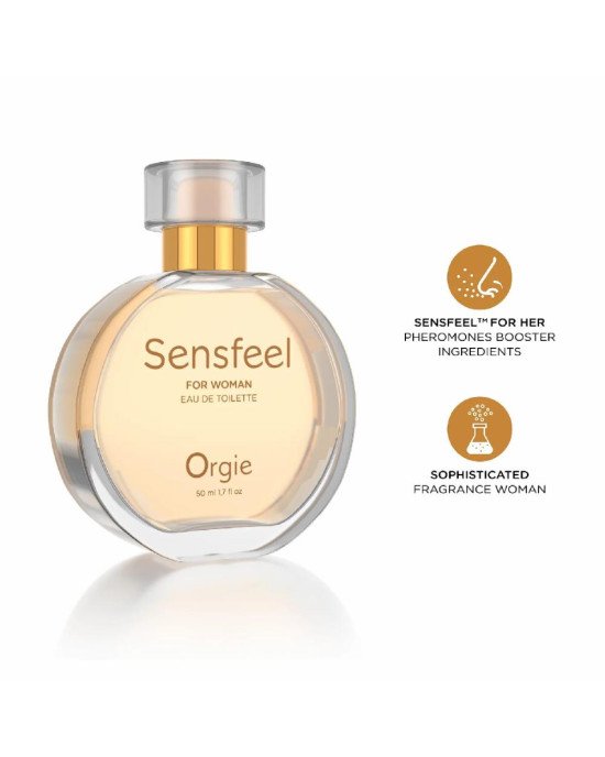 Жіночі парфуми з феромонами Orgie – Sensfeel for Woman (50 мл), квітково-фруктовий аромат Жіночі парфуми з феромонами Orgie – Sensfeel for Woman (50 мл), квітково-фруктовий аромат