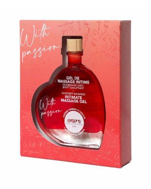 Масажна олія EXSENS With Passion Candy Apple 50мл розігріваюча, без цукру, їстівна