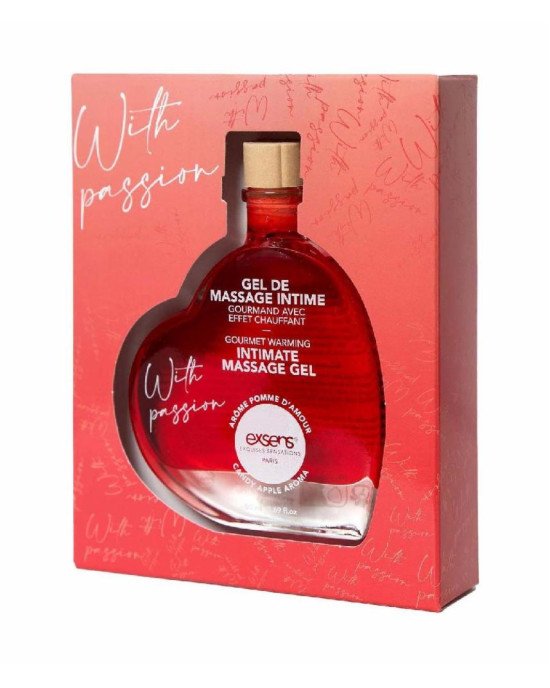 Масажна олія EXSENS With Passion Candy Apple 50мл розігріваюча, без цукру, їстівна Масажна олія EXSENS With Passion Candy Apple 50мл розігріваюча, без цукру, їстівна