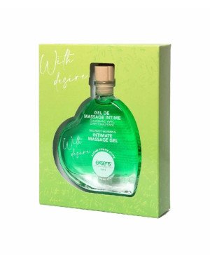 Масажна олія EXSENS With Desire Apple Pear 50мл розігріваюча, без цукру, їстівна