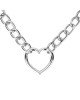Нашийник з повідцем Bedroom Fantasies: Collar with Chain - Silver Нашийник з повідцем Bedroom Fantasies: Collar with Chain - Silver