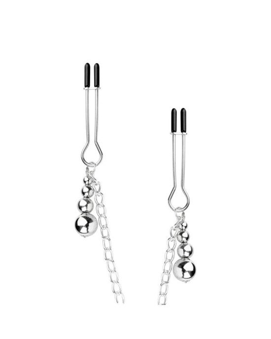 Затискачі для сосків та клітора Bedroom Fantasies: Nipple and Clitoris Clamps - Silver Затискачі для сосків та клітора Bedroom Fantasies: Nipple and Clitoris Clamps - Silver