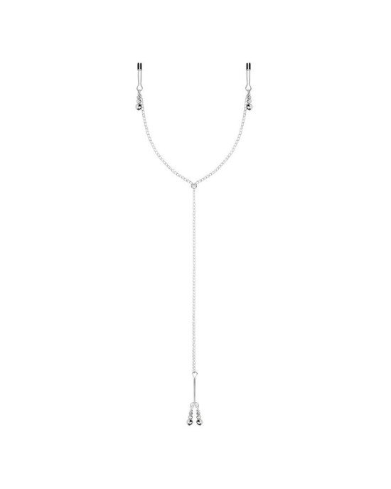 Затискачі для сосків та клітора Bedroom Fantasies: Nipple and Clitoris Clamps - Silver Затискачі для сосків та клітора Bedroom Fantasies: Nipple and Clitoris Clamps - Silver