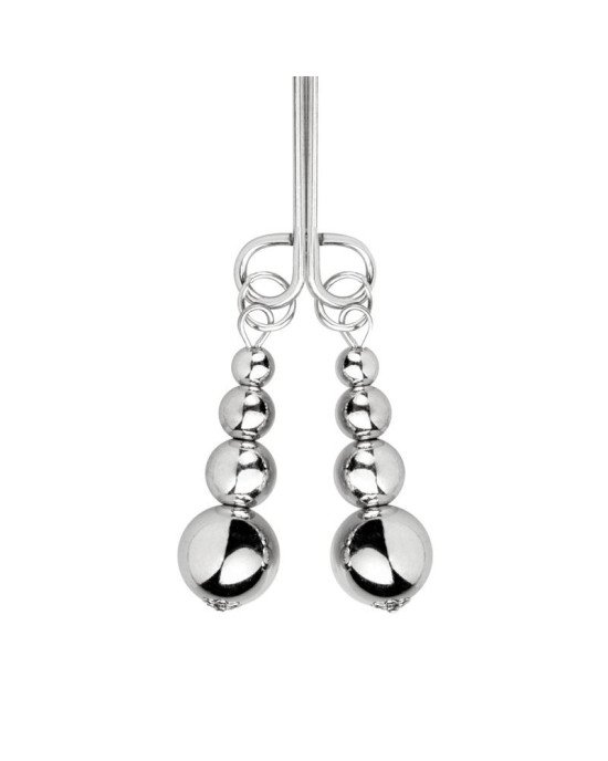 Затискачі для сосків та клітора Bedroom Fantasies: Nipple and Clitoris Clamps - Silver Затискачі для сосків та клітора Bedroom Fantasies: Nipple and Clitoris Clamps - Silver