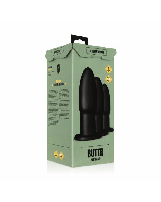 Набір анальних пробок BUTTR - Cluster Bombs Anal Training Set Набір анальних пробок BUTTR - Cluster Bombs Anal Training Set
