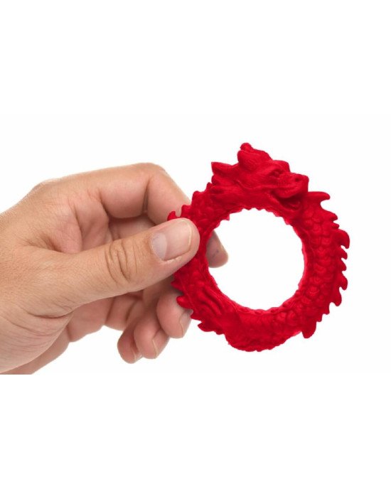 Ерекційне кільце Creature Cocks Rise of the Dragon Silicone Penis Ring - Red Ерекційне кільце Creature Cocks Rise of the Dragon Silicone Penis Ring - Red